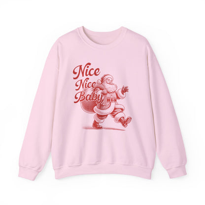 Nice Nice Baby, xmas Sweatshirt, Family christmas, Christmas Jolly, Christmas sweatshirt for Women, retro christmas, retro Santa sweatshirt - PopCultureByDesign36
