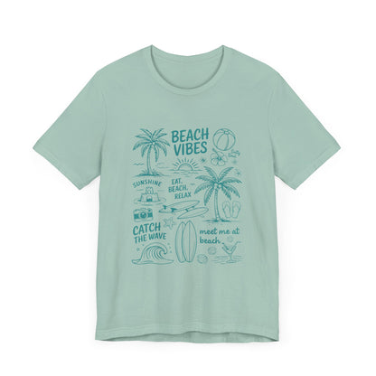 Beach Vibes Shirt, Ocean Lover Shirt, Summer T-Shirt, Sea Life Top - PopCultureByDesign36