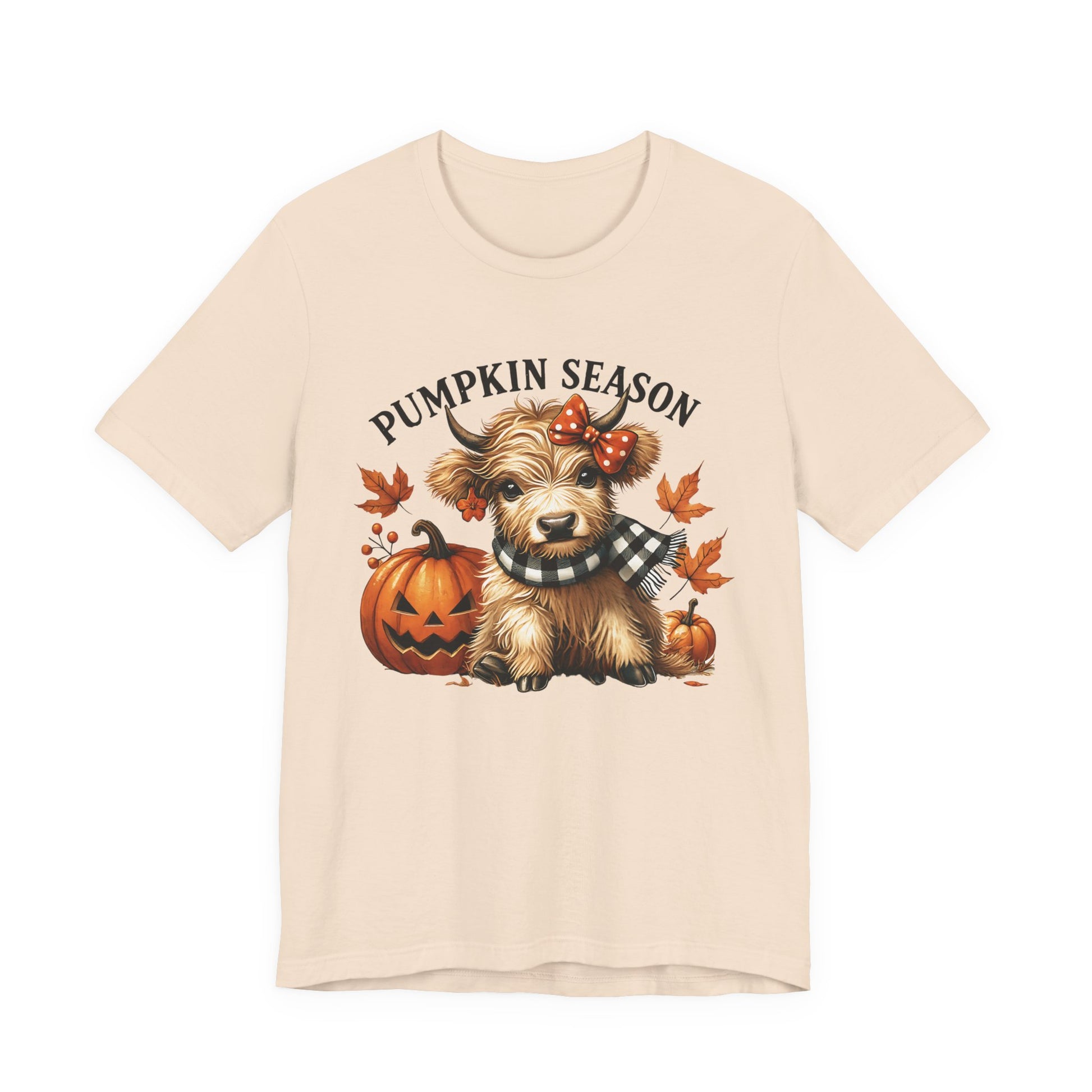 Pumpkin season, cute highland cow, baby cow shirt, Cute Cow shirt - PopCultureByDesign36