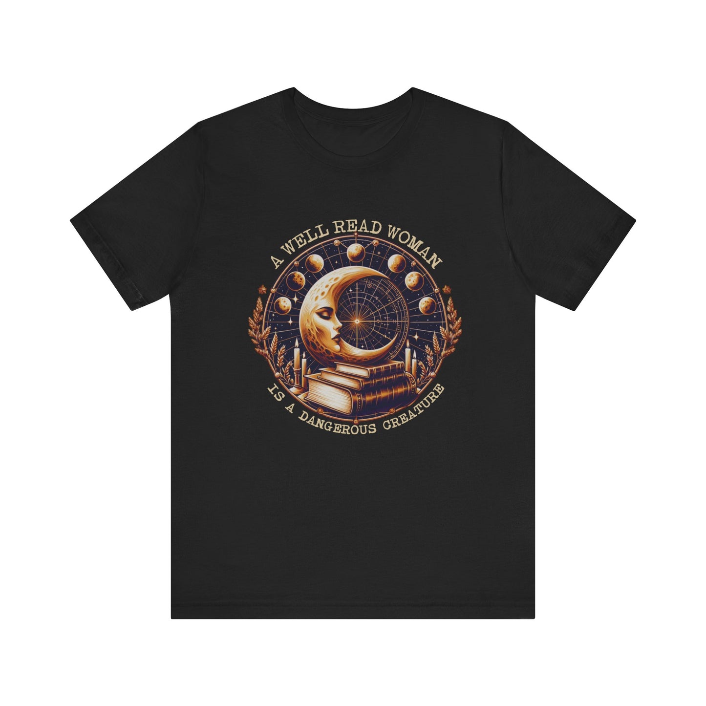 Reading Shirt, Librarian Shirt, Celestial Shirt, Book Lover Tee - PopCultureByDesign36