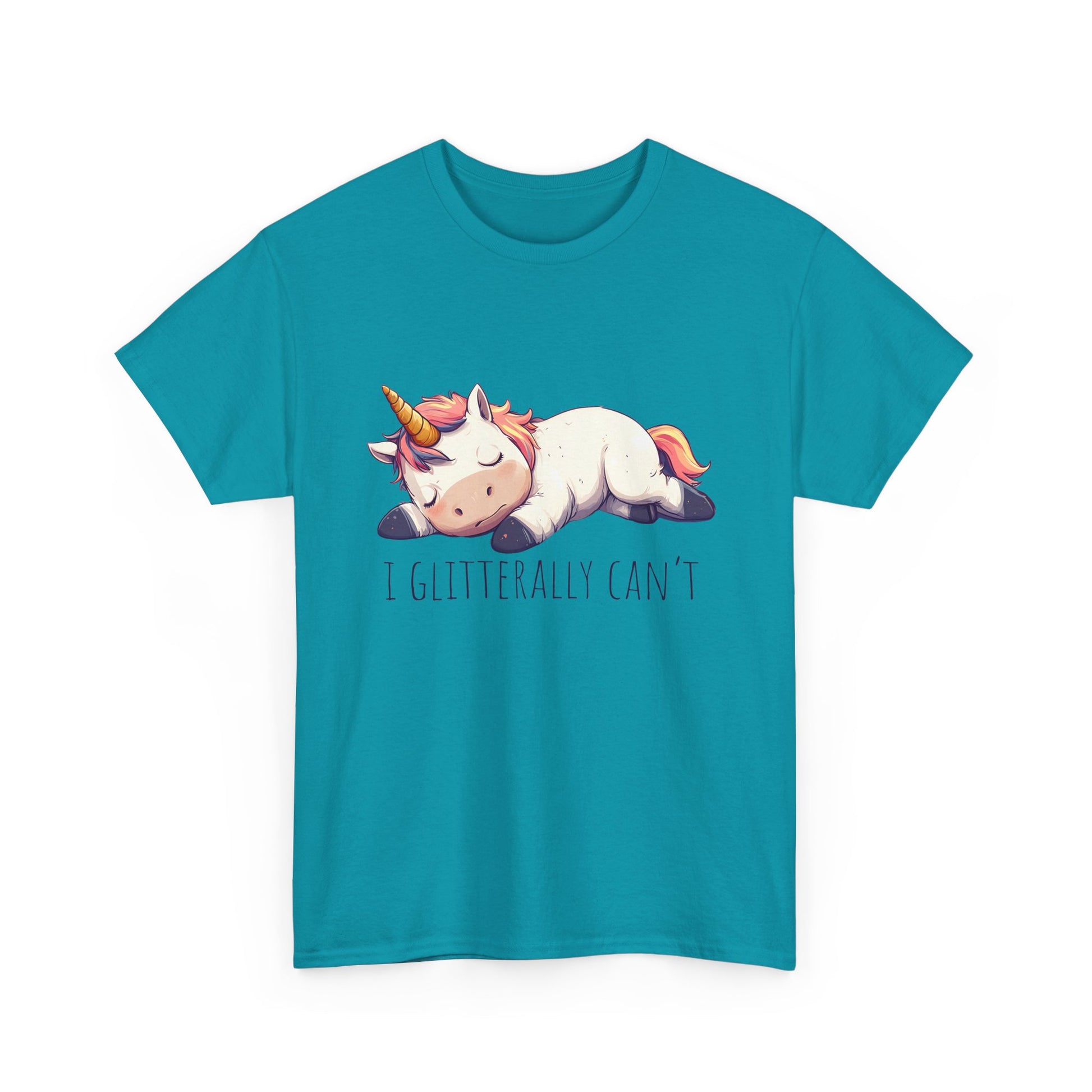 I glitterly can't, cute unicorn shirt, lazy unicorn shirt, funny unicorn shirt - PopCultureByDesign36