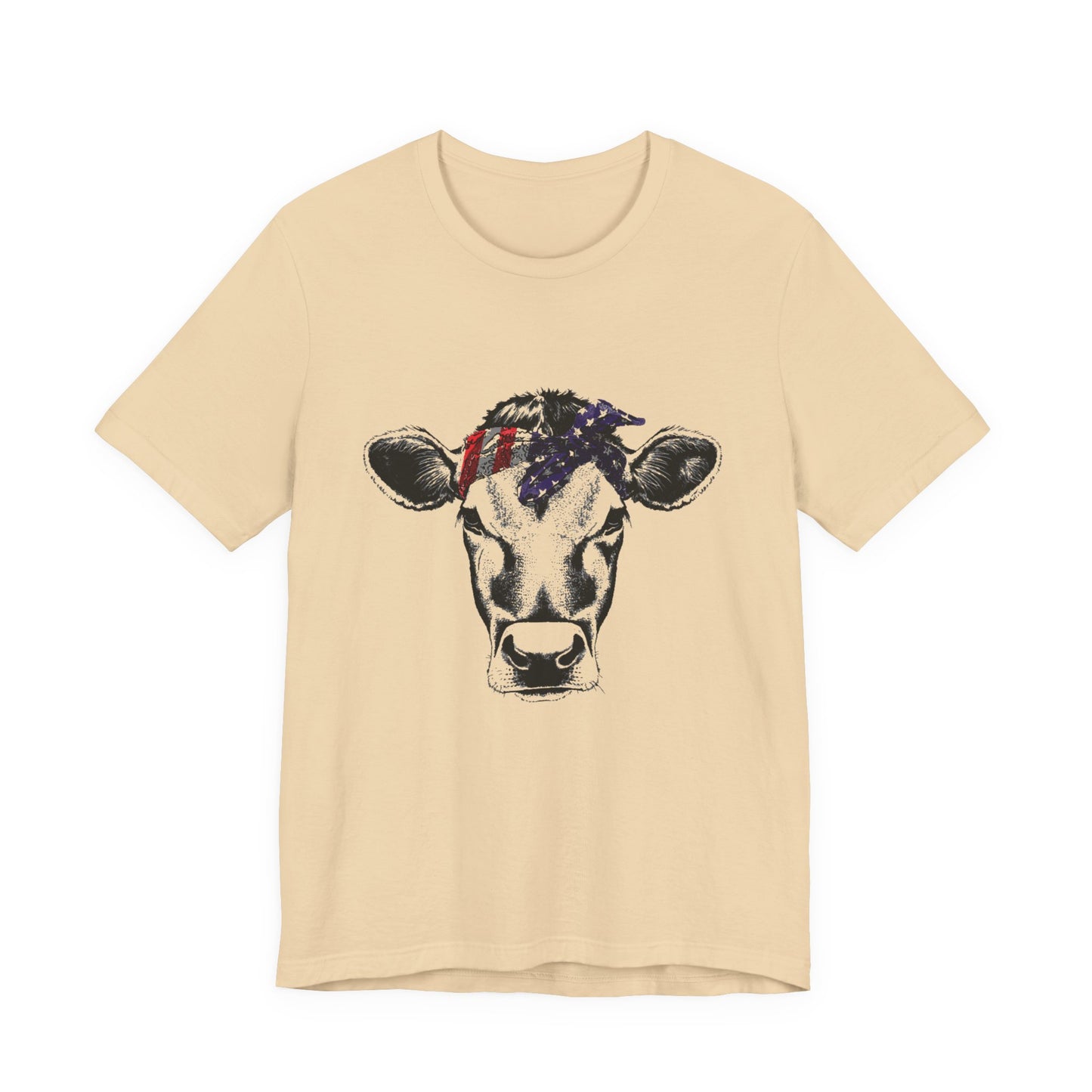 Highland Cow shirt, American Flag Shirt, Funny Cow Shirt, Independence Day - PopCultureByDesign36