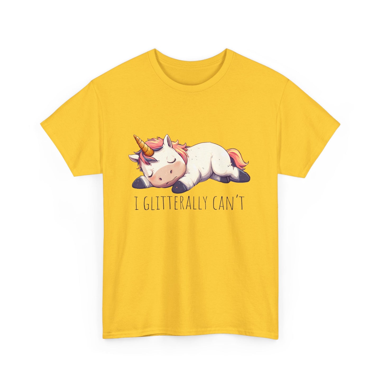 I glitterly can't, cute unicorn shirt, lazy unicorn shirt, funny unicorn shirt - PopCultureByDesign36
