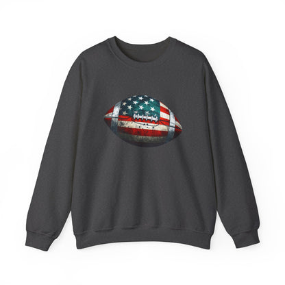 Patriotic Football Sweatshirt, Football Mom, Gameday Sweatshirt - PopCultureByDesign36