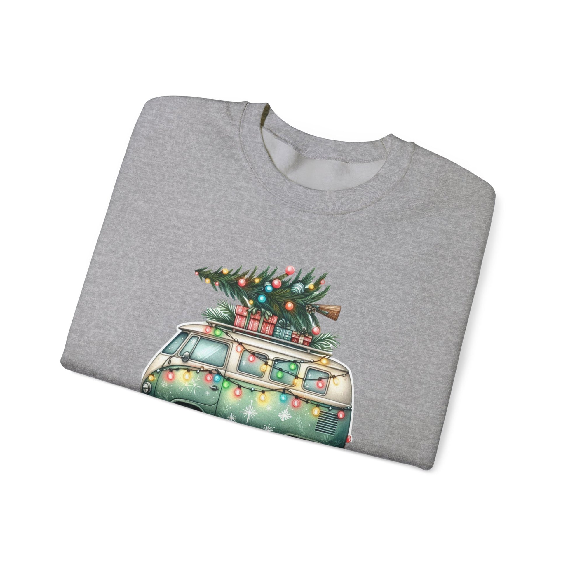 Jingle All The Way Sweatshirt, Christmas Family Sweater, Christmas Van Sweatshirt - PopCultureByDesign36