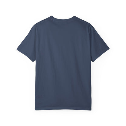 Back view of an Astronaut Shirt, Boho Astronaut Shirt, Vintage Boho Womens Space Shirt in navy color.