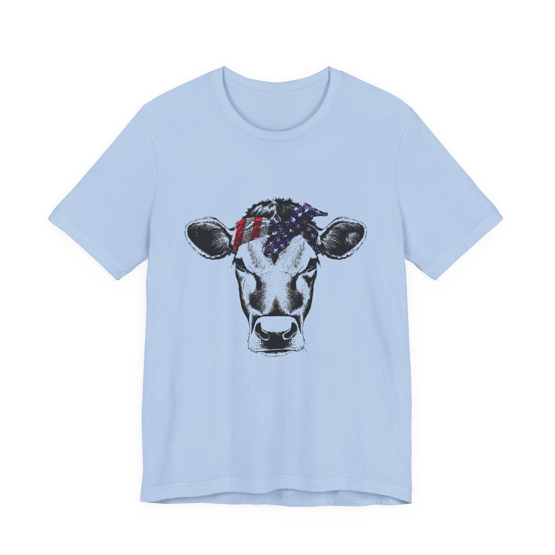 Highland Cow shirt, American Flag Shirt, Funny Cow Shirt, Independence Day - PopCultureByDesign36