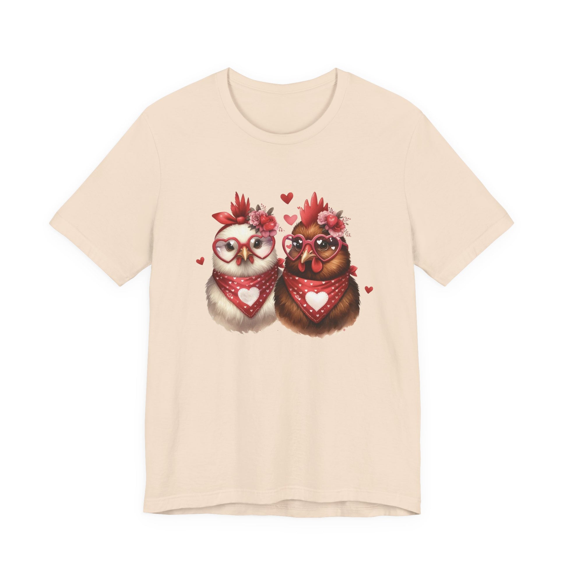 Valentines Day Farm Chickens Shirt, Valentine Farm Shirt, Chicken Shirt - PopCultureByDesign36