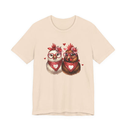 Valentines Day Farm Chickens Shirt, Valentine Farm Shirt, Chicken Shirt - PopCultureByDesign36