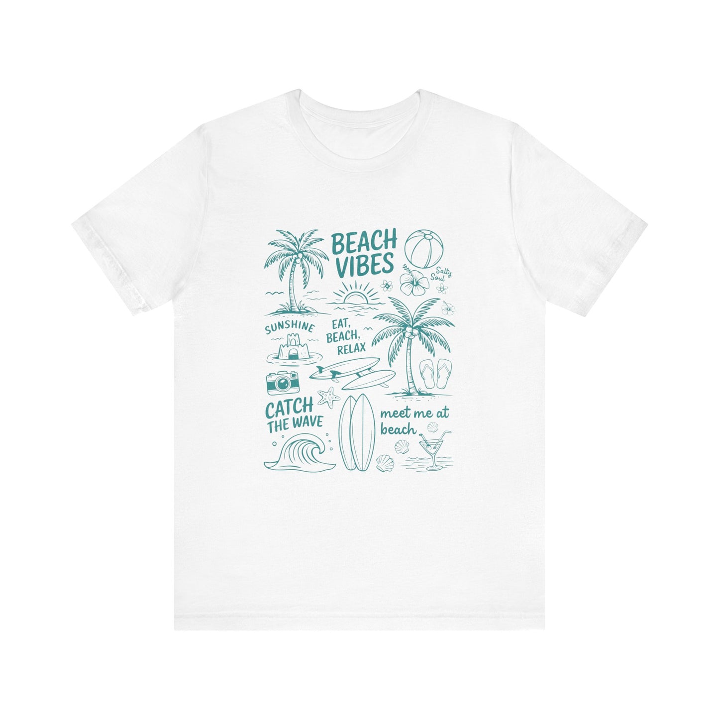 Beach Vibes Shirt, Ocean Lover Shirt, Summer T-Shirt, Sea Life Top - PopCultureByDesign36