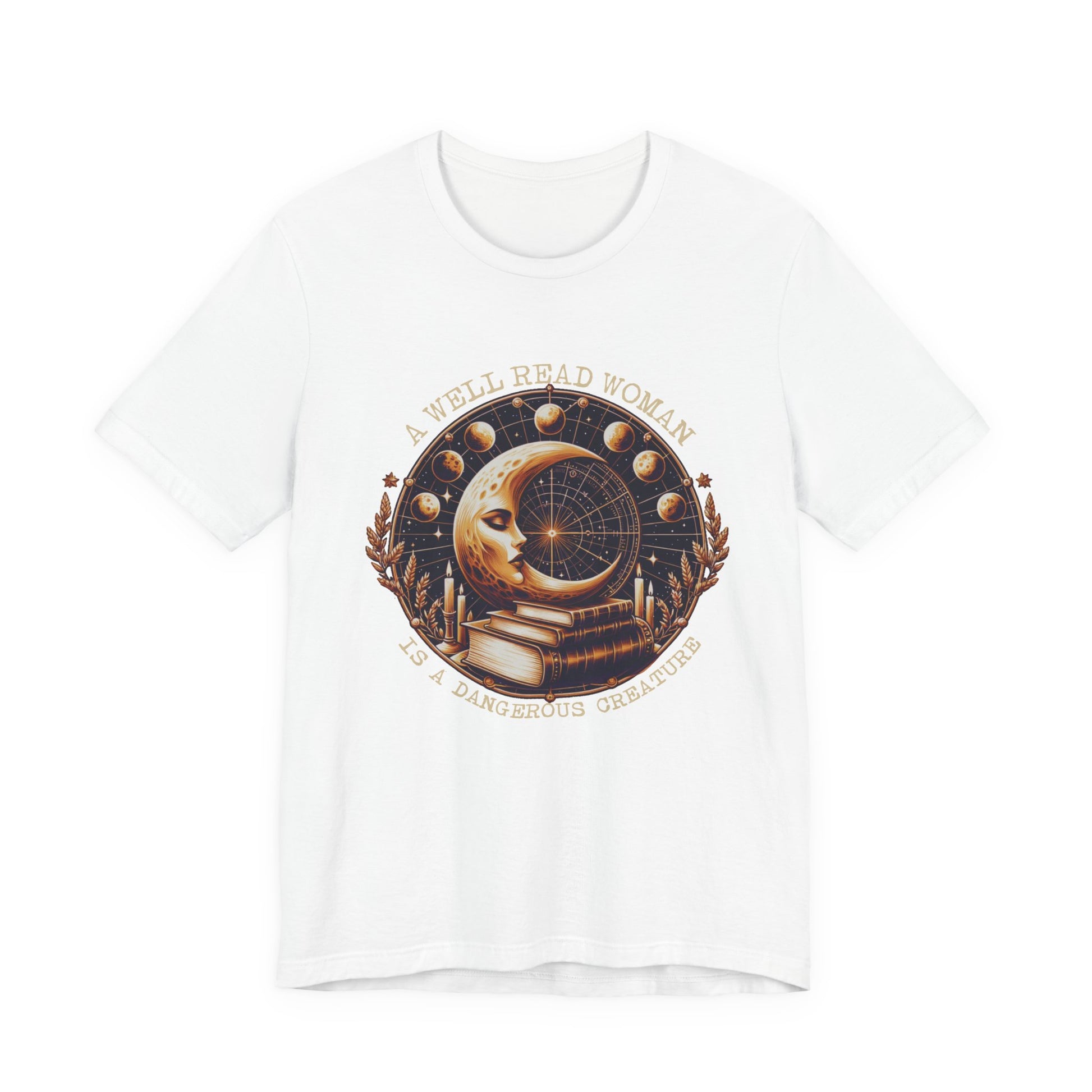 Reading Shirt, Librarian Shirt, Celestial Shirt, Book Lover Tee - PopCultureByDesign36