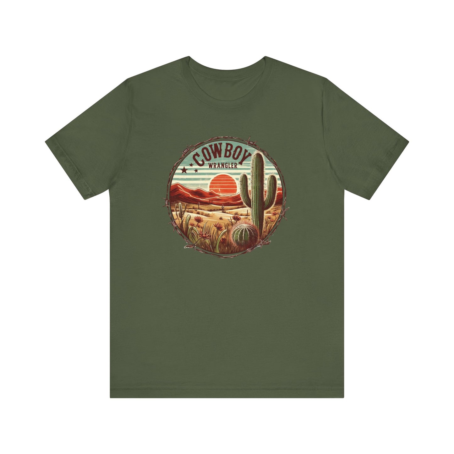 Cowboy Wrangler Shirt, Texas Shirt, Country Music Shirt, Western Shirt - PopCultureByDesign36