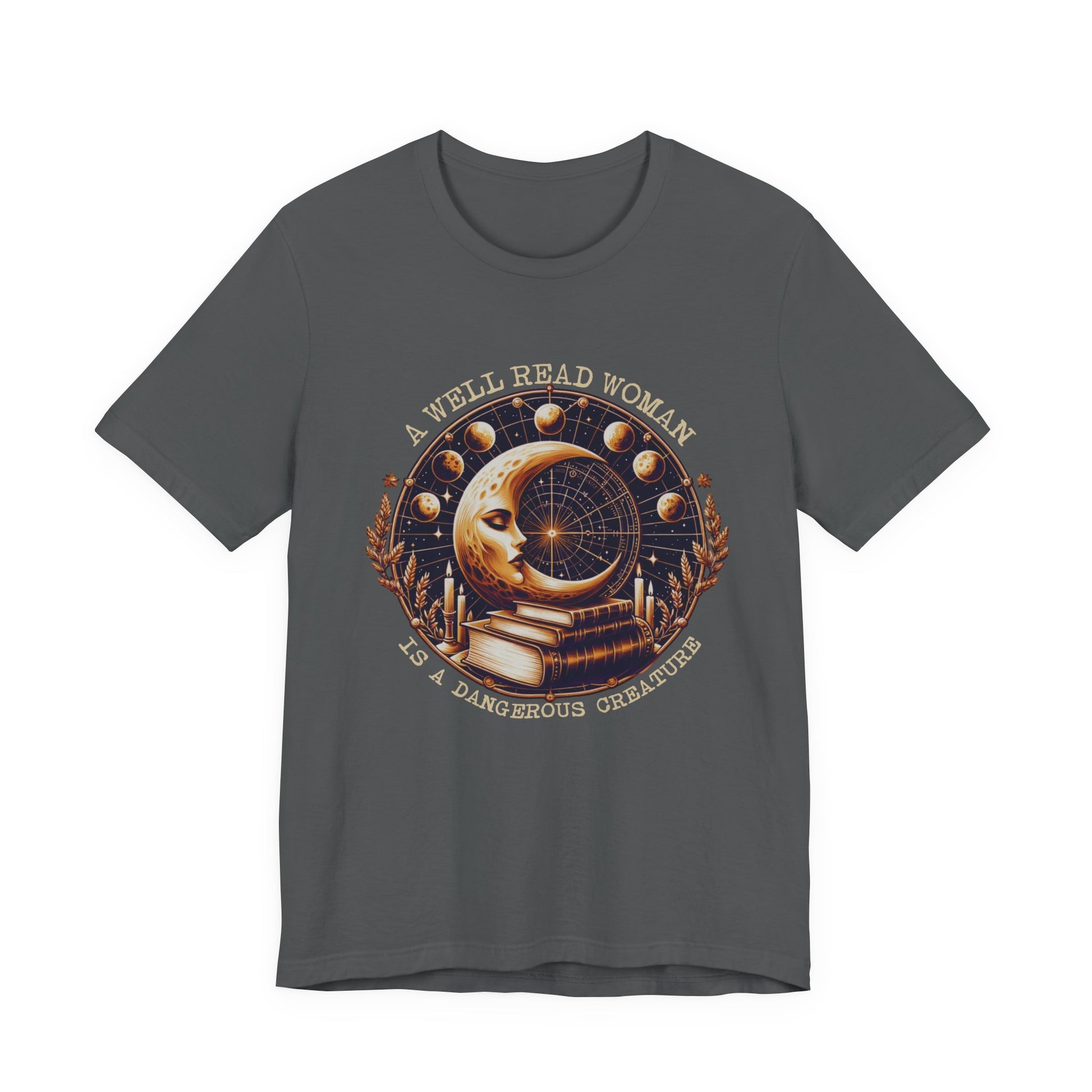 Reading Shirt, Librarian Shirt, Celestial Shirt, Book Lover Tee - PopCultureByDesign36