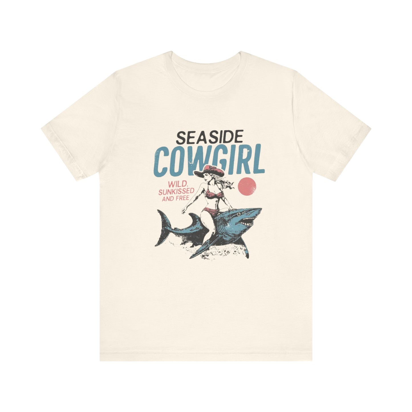 Seaside cowgirl retro summer Shirt, Western beach Shirt, Wild sunkissed Shirt - PopCultureByDesign36