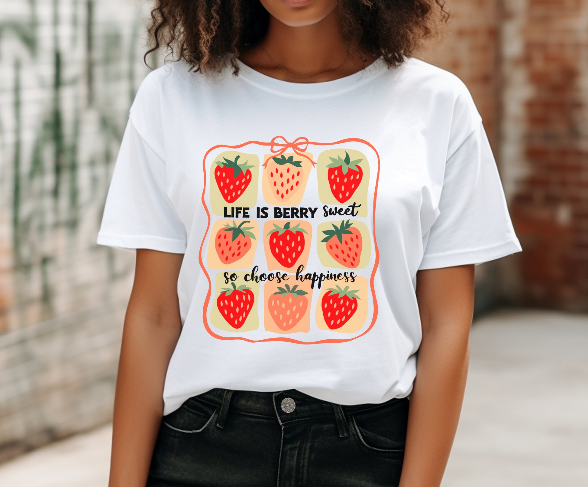 Life is Sweet TShirt, Strawberry Positive Vibe Tee, Kindness Berry Shirt - PopCultureByDesign36