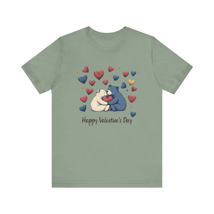 Bear Valentine Shirt, Cute Bear Shirt, Teddy Bear Shirt, Heart Valentine Shirt - PopCultureByDesign36