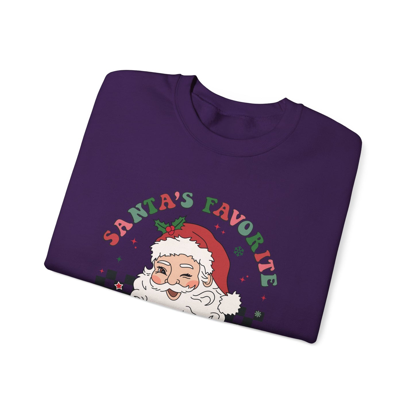 Santas Favorite Lunch Lady, Retro Santa Sweatshirt, Cute School Santa - PopCultureByDesign36