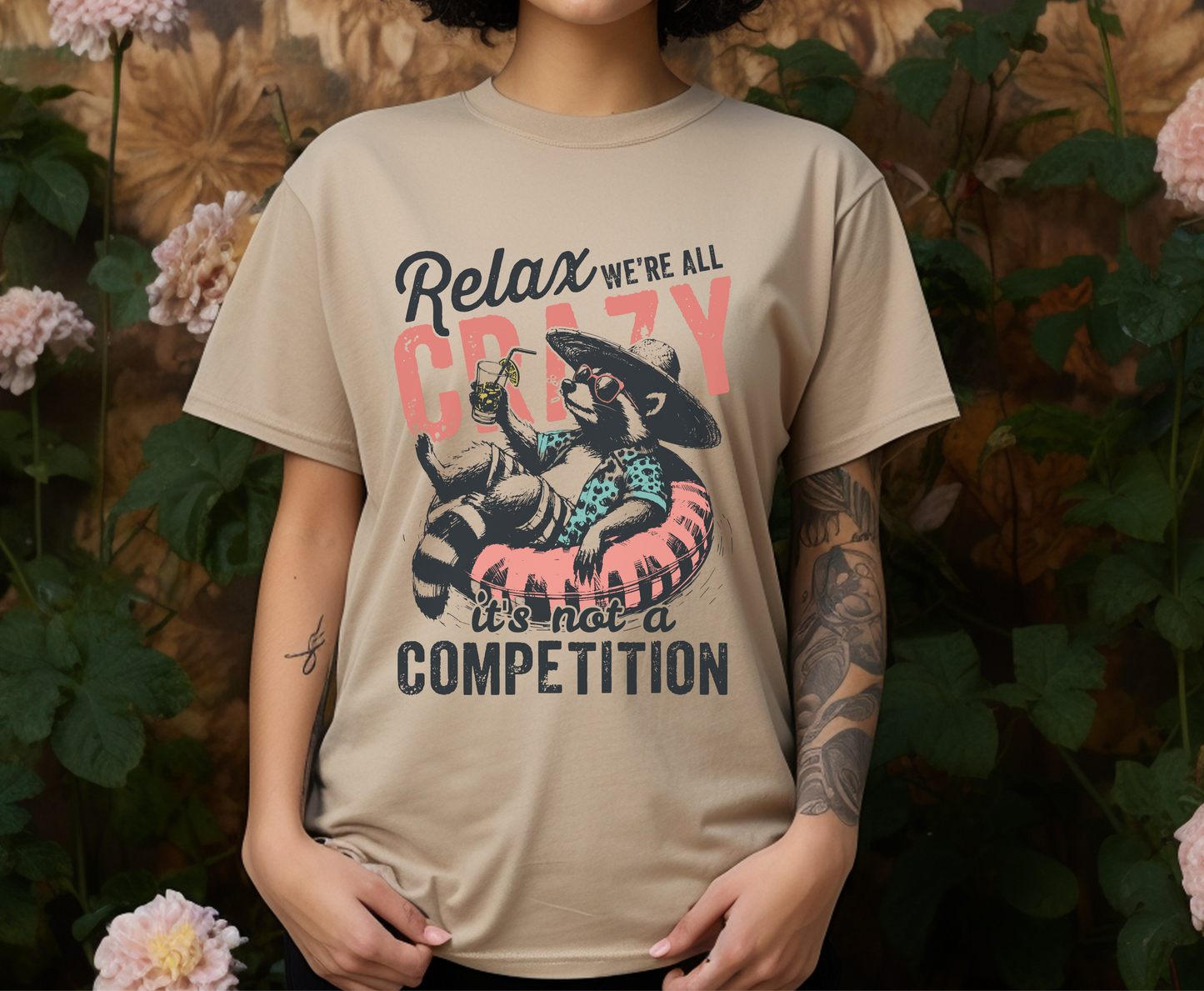Raccoon Funny Graphic Shirt, Trash Panda Tee, Silly Raccoon - PopCultureByDesign36