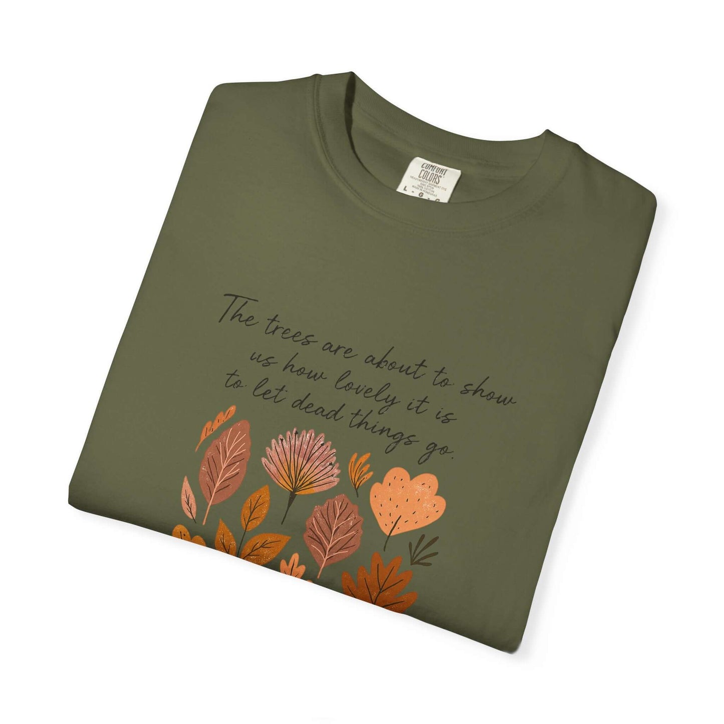 Boho Poem Fall Leaves T-shirt, Fall Shirt, Unisex Fall Top