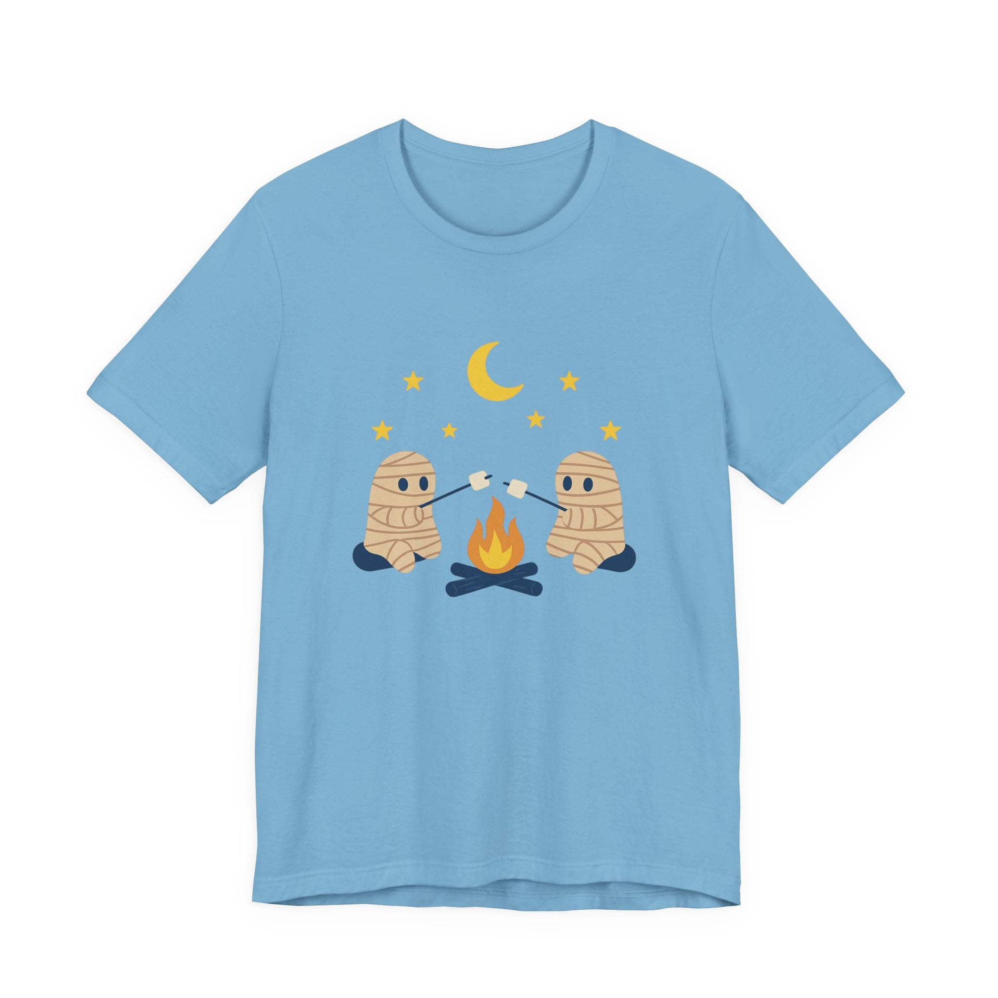 Camping Mummy Tee, Halloween Shirt, Spooky Camping Top - PopCultureByDesign36