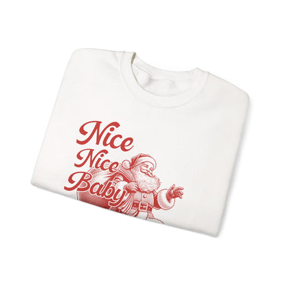 Nice Nice Baby, xmas Sweatshirt, Family christmas, Christmas Jolly, Christmas sweatshirt for Women, retro christmas, retro Santa sweatshirt - PopCultureByDesign36