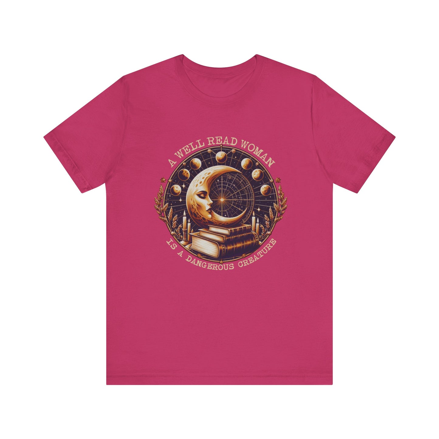 Reading Shirt, Librarian Shirt, Celestial Shirt, Book Lover Tee - PopCultureByDesign36