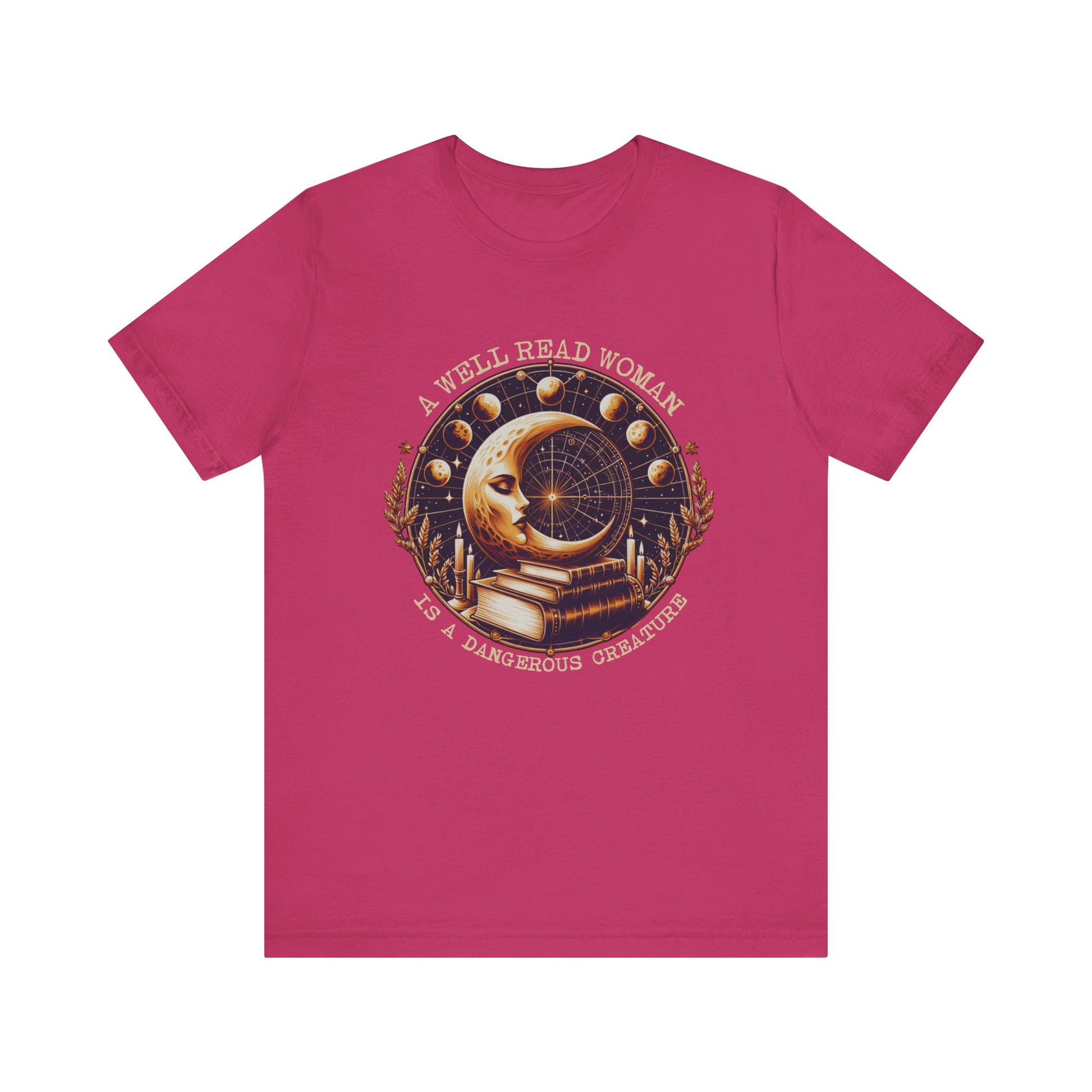 Reading Shirt, Librarian Shirt, Celestial Shirt, Book Lover Tee - PopCultureByDesign36