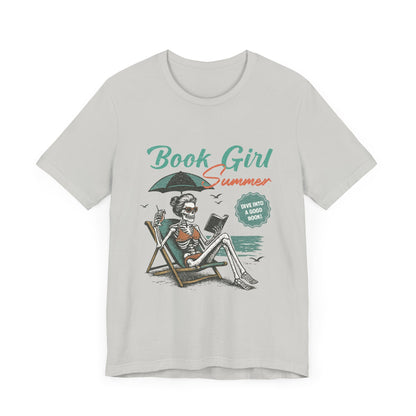 Book Girl Summer Shirt, Reading Lover Tee, Literary Bookworm Top - PopCultureByDesign36