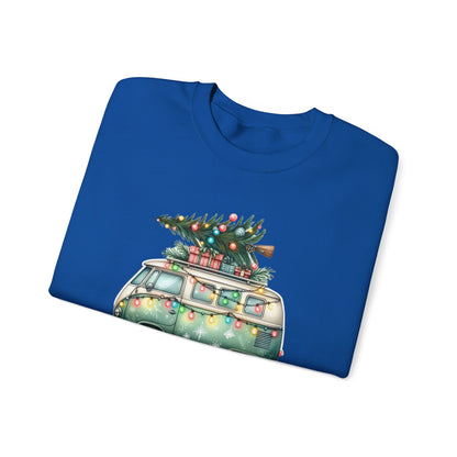 Jingle All The Way Sweatshirt, Christmas Family Sweater, Christmas Van Sweatshirt - PopCultureByDesign36