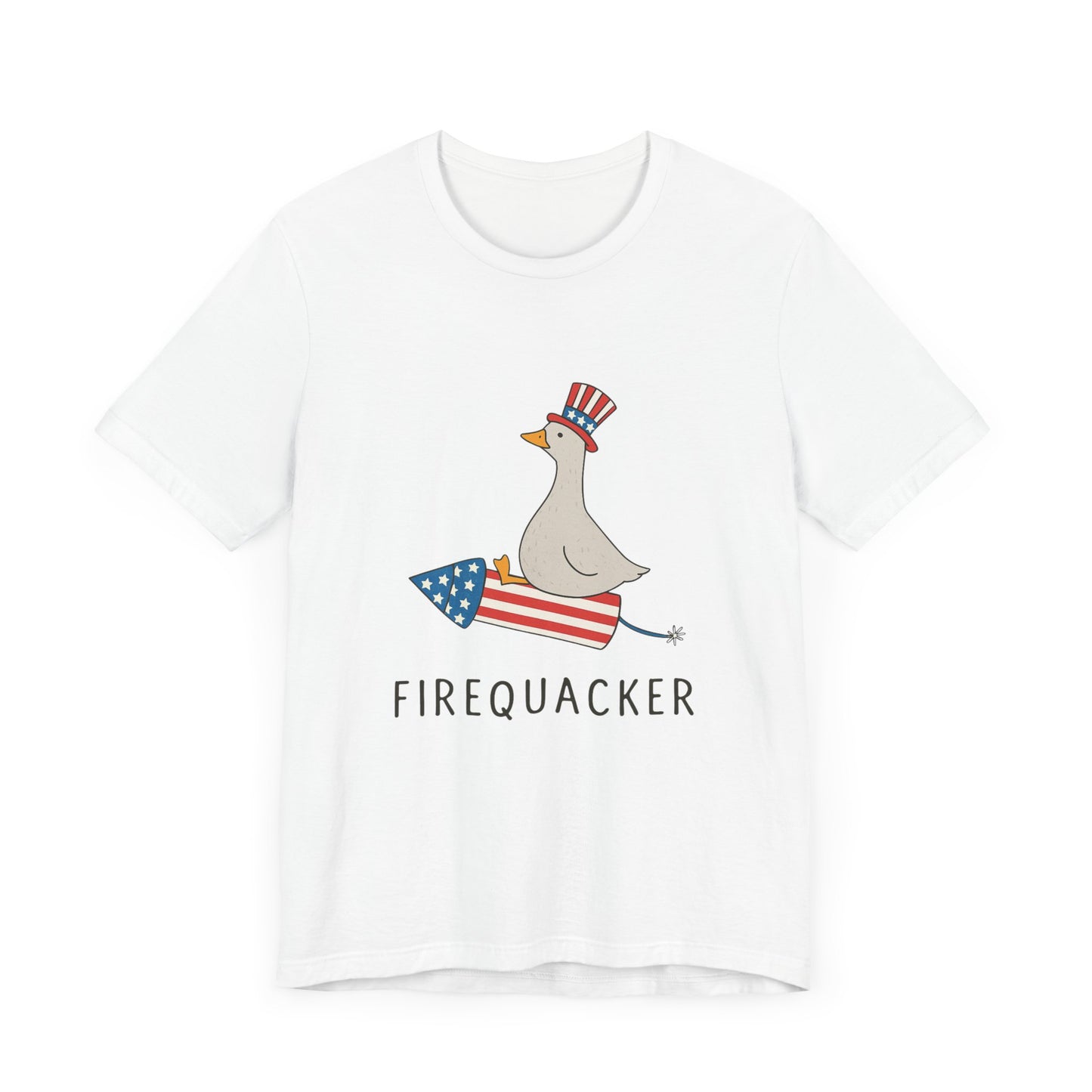 Firequacker Shirt, Funny Fourth Of July Shirt, Funny Goose Shirt - PopCultureByDesign36