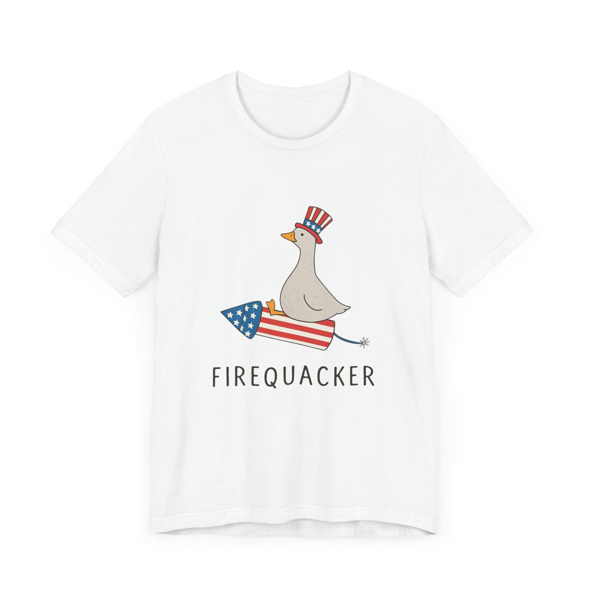 Firequacker Shirt, Funny Fourth Of July Shirt, Funny Goose Shirt - PopCultureByDesign36