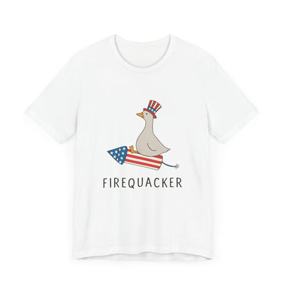 Firequacker Shirt, Funny Fourth Of July Shirt, Funny Goose Shirt - PopCultureByDesign36