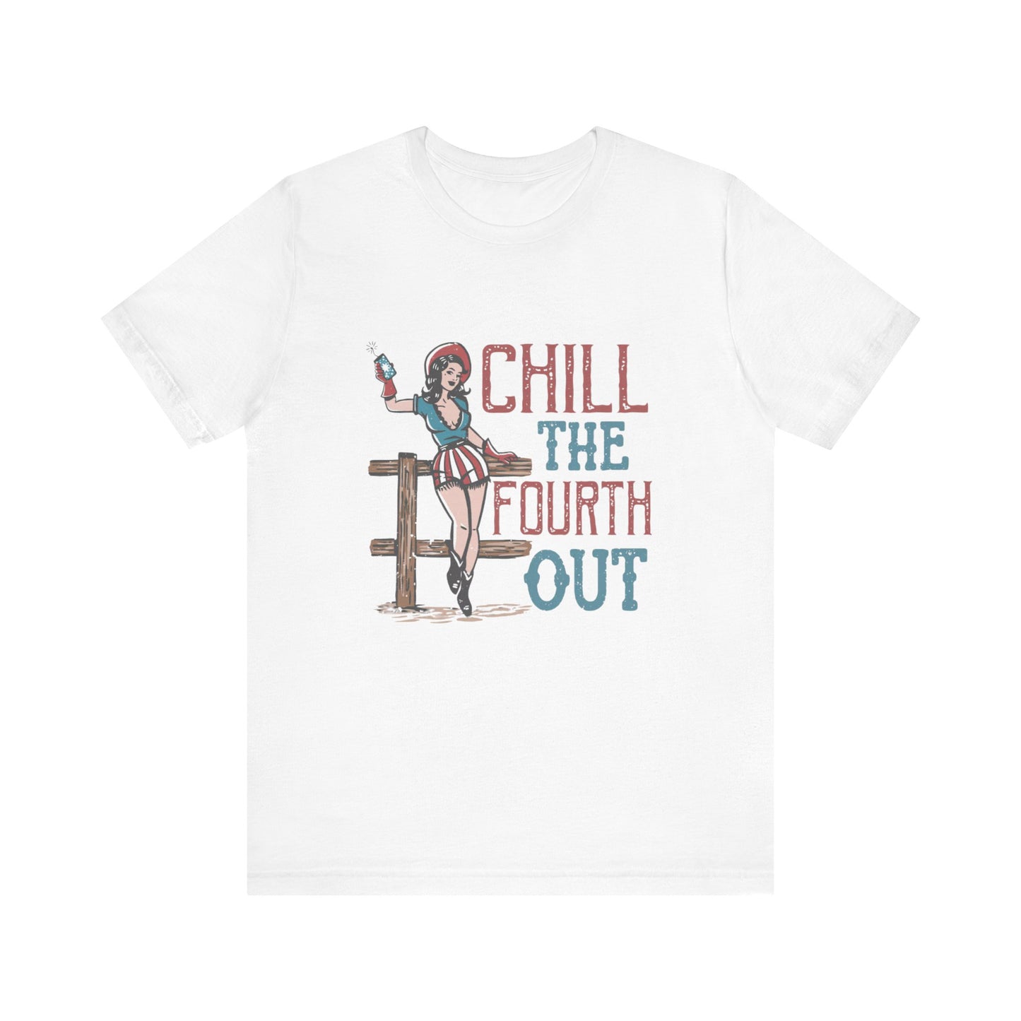 Cowgirl July 4th Retro Shirt, 4th of July Boho Independence Day Tee - PopCultureByDesign36