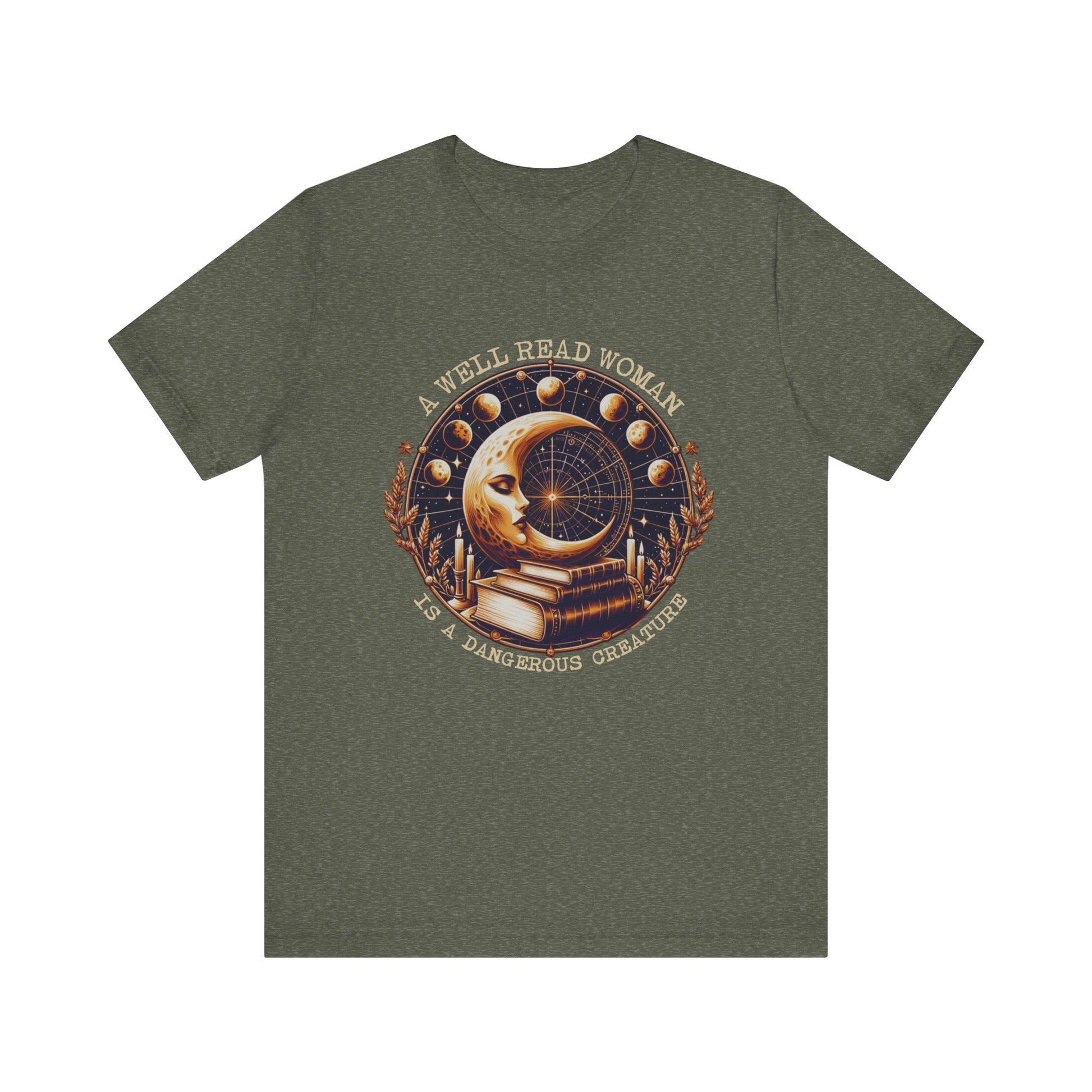 Reading Shirt, Librarian Shirt, Celestial Shirt, Book Lover Tee - PopCultureByDesign36