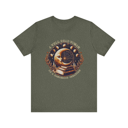 Reading Shirt, Librarian Shirt, Celestial Shirt, Book Lover Tee - PopCultureByDesign36