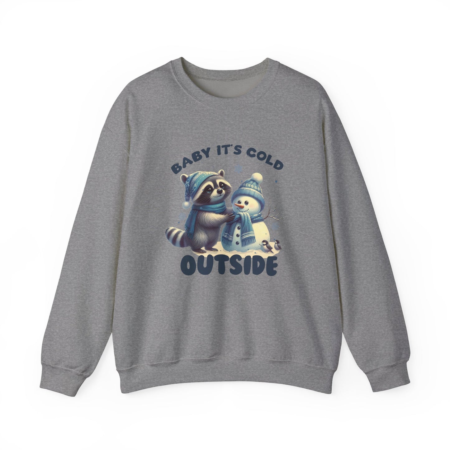 Baby Its Cold Outside Raccoon, Cute Christmas Raccoon, Winter Humor - PopCultureByDesign36