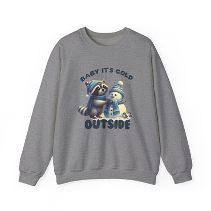 Baby Its Cold Outside Raccoon, Cute Christmas Raccoon, Winter Humor - PopCultureByDesign36