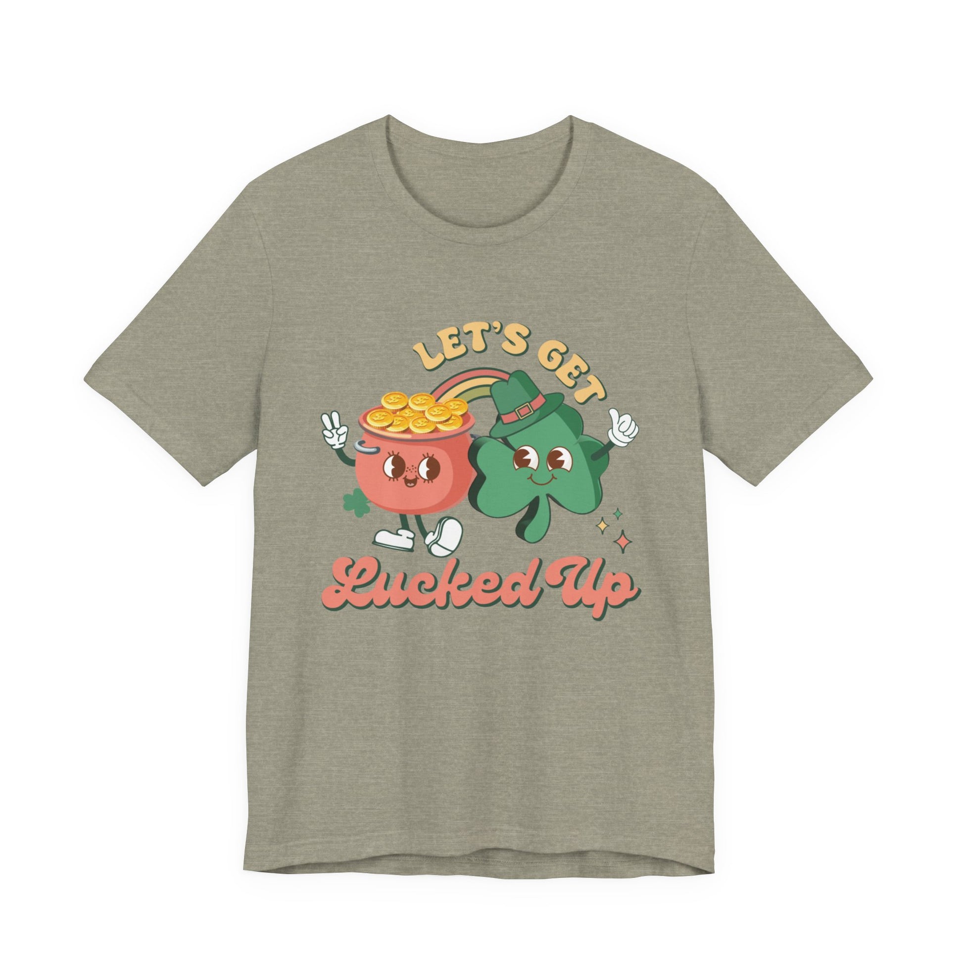 Let's Get Lucked Up Shirt, St Patrick's Day Tee, Irish Shamrock Tee - PopCultureByDesign36