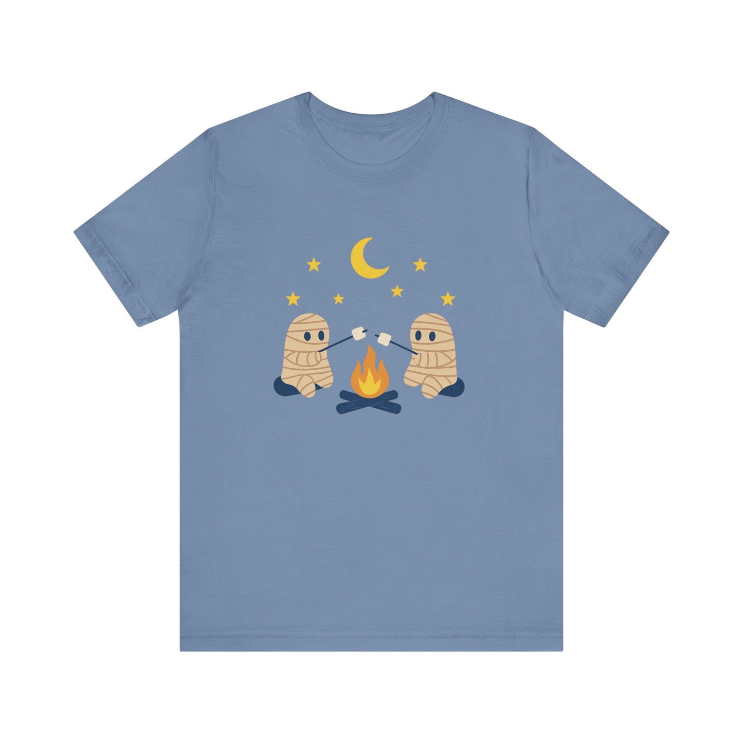 Camping Mummy Tee, Halloween Shirt, Spooky Camping Top - PopCultureByDesign36