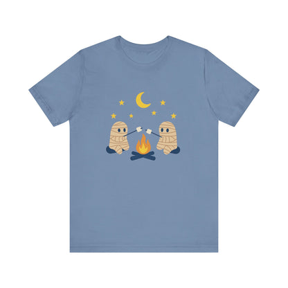 Camping Mummy Tee, Halloween Shirt, Spooky Camping Top - PopCultureByDesign36
