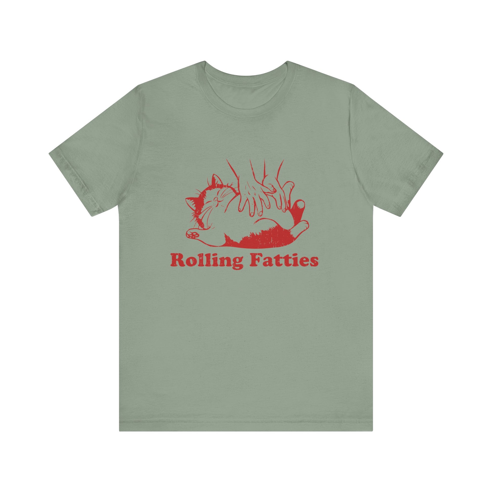 Rolling Fatties Cat TShirt, Funny Cat Graphic Shirt, Cat Lovers Gift - PopCultureByDesign36