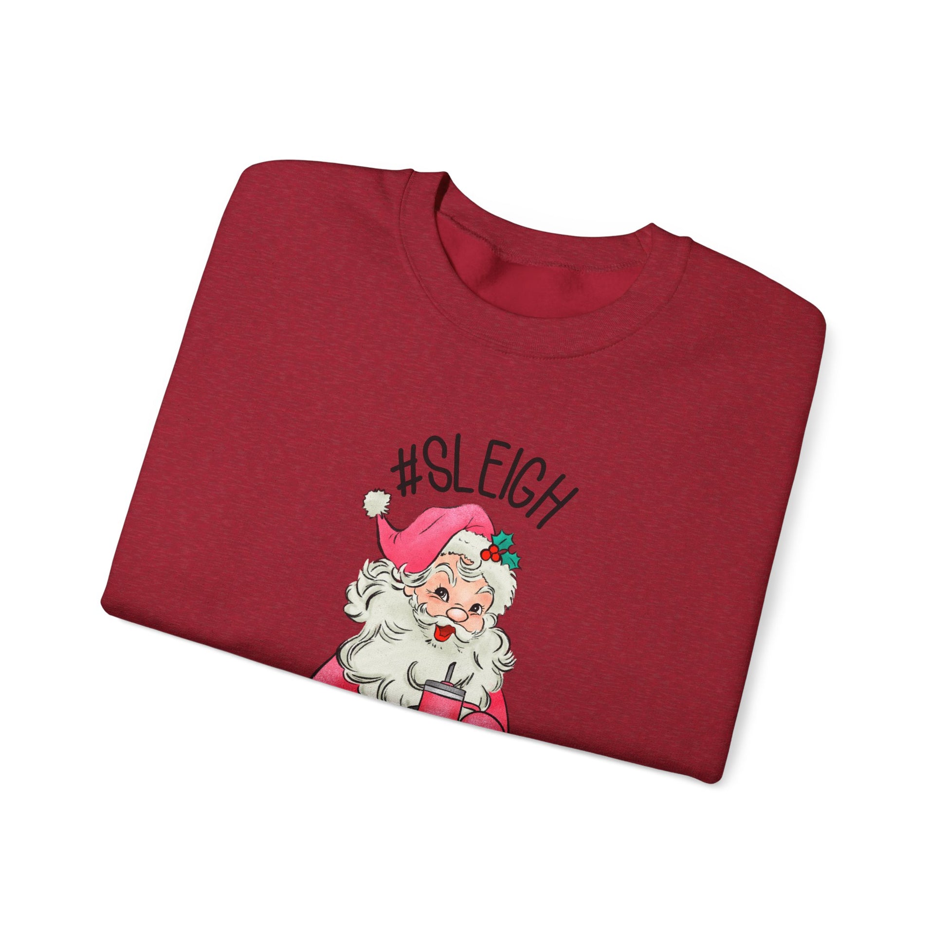 Sleigh santa, Retro Santa Sweater,Vintage Santa Christmas Sweatshirt - PopCultureByDesign36