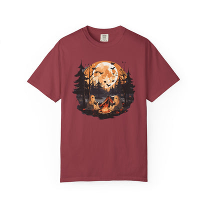 Cute Ghost Shirt, ghost reading Shirt, Cute campfire ghost - PopCultureByDesign36