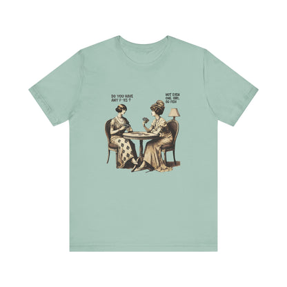 Funny Card Playing Tee, Card Playing Lovers Tee, Vintage Style Top - PopCultureByDesign36