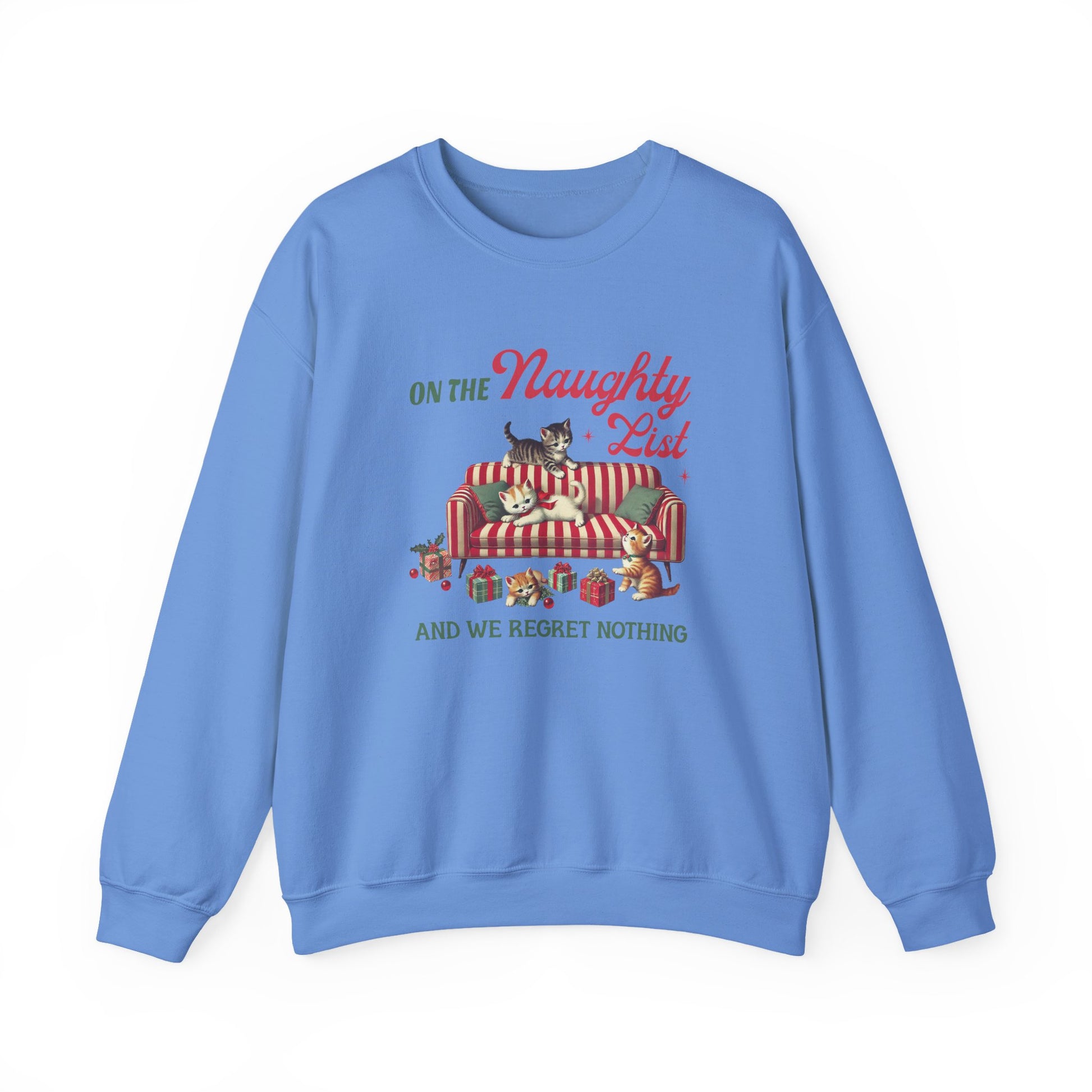 Cat Christmas Sweater, Christmas Cat Sweatshirt, Kitten Christmas Shirt - PopCultureByDesign36