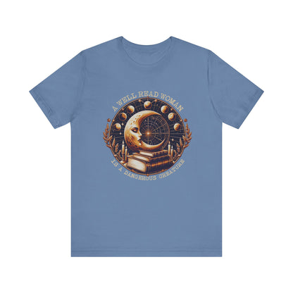 Reading Shirt, Librarian Shirt, Celestial Shirt, Book Lover Tee - PopCultureByDesign36