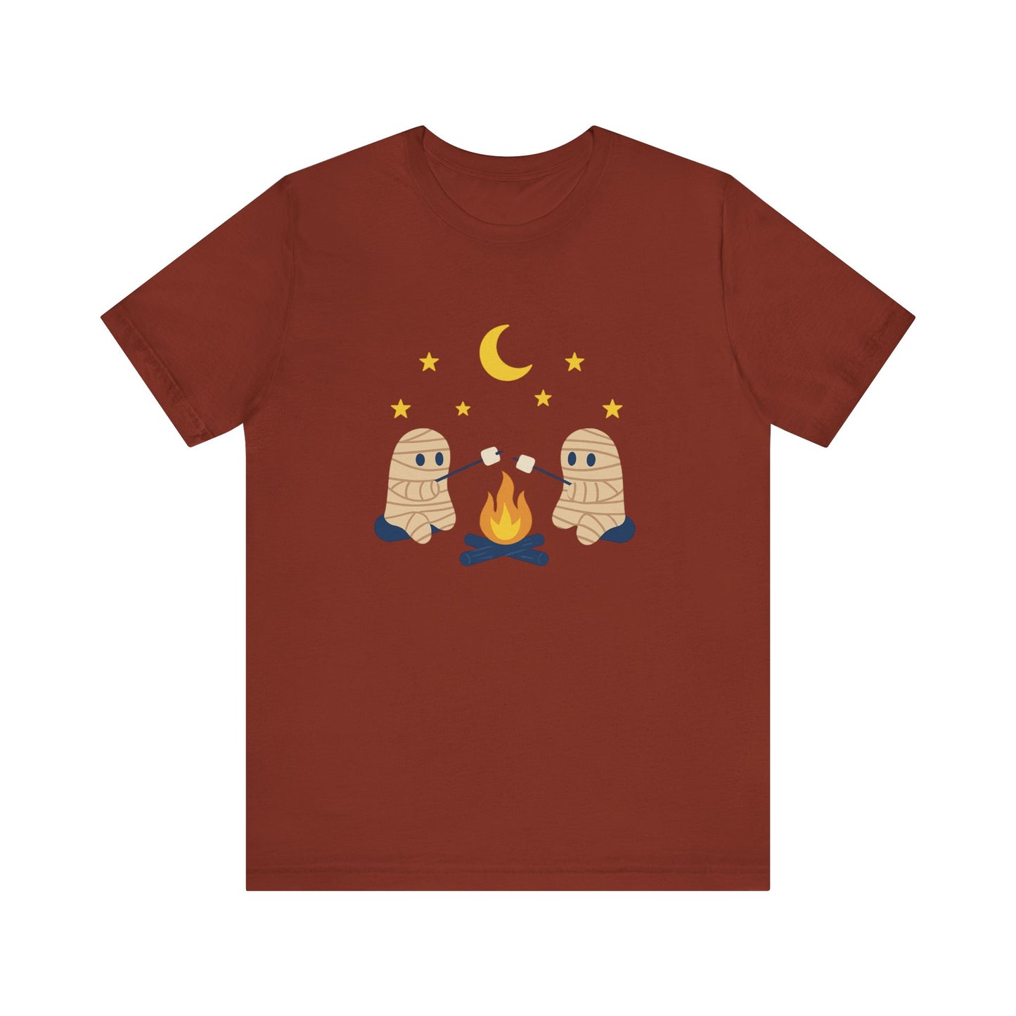 Camping Mummy Tee, Halloween Shirt, Spooky Camping Top - PopCultureByDesign36