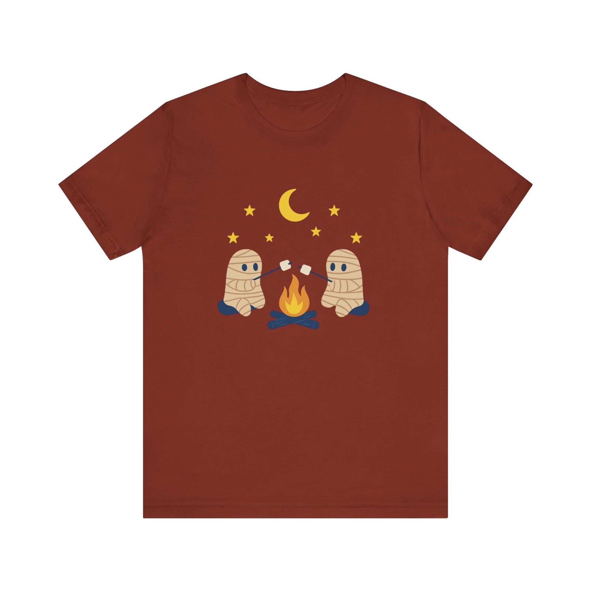 Camping Mummy Tee, Halloween Shirt, Spooky Camping Top - PopCultureByDesign36