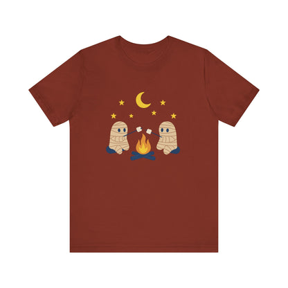 Camping Mummy Tee, Halloween Shirt, Spooky Camping Top - PopCultureByDesign36