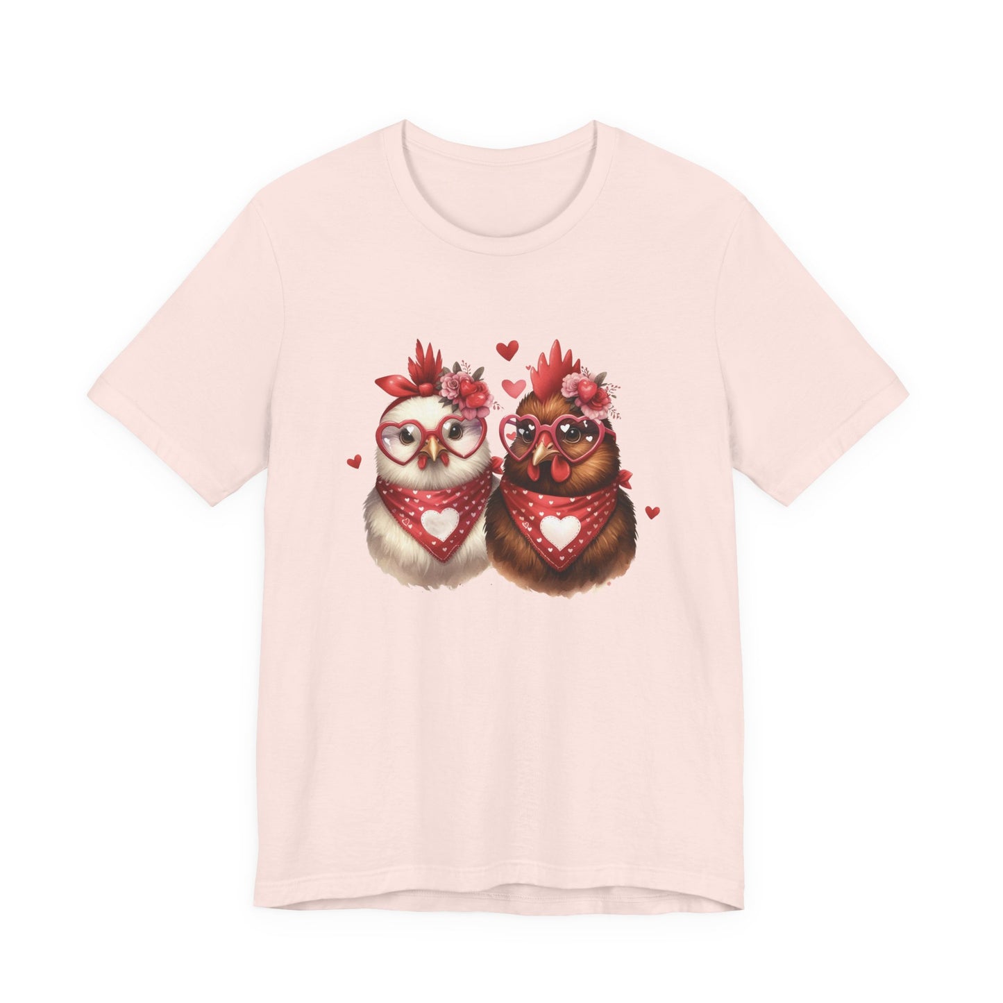 Valentines Day Farm Chickens Shirt, Valentine Farm Shirt, Chicken Shirt - PopCultureByDesign36
